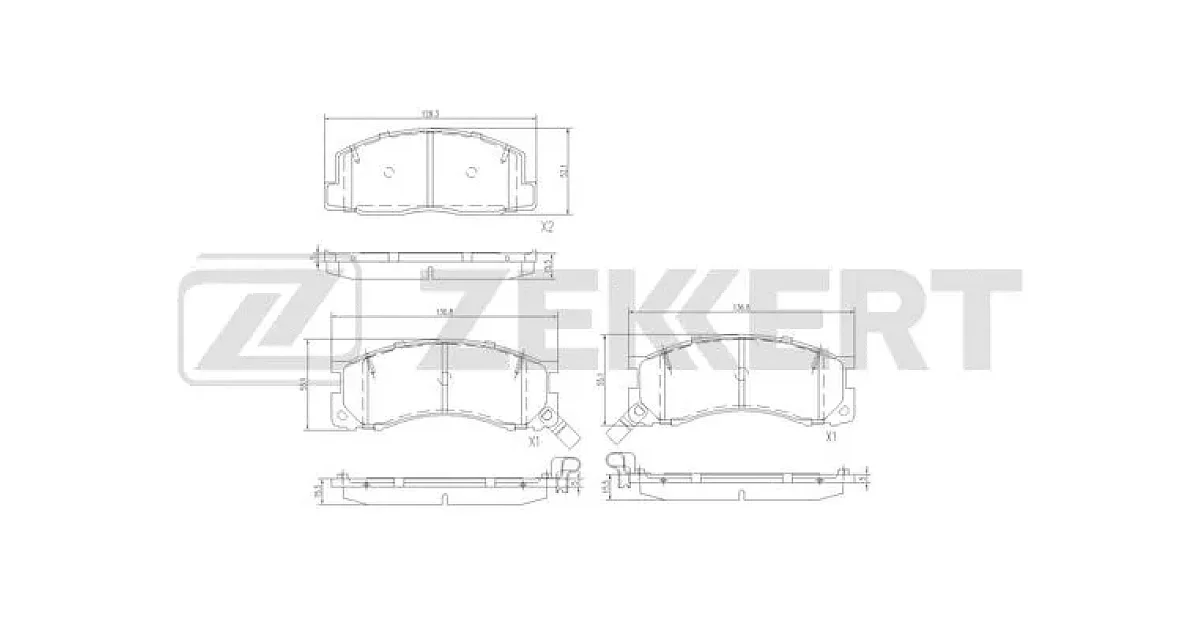 BS3024 - ZEKKERT - Комплект тормозных колодок, дисковый тормоз
