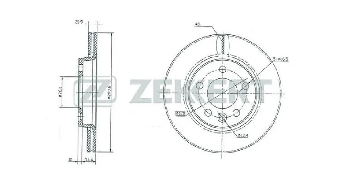 BS5356 - ZEKKERT - Тормозной диск
