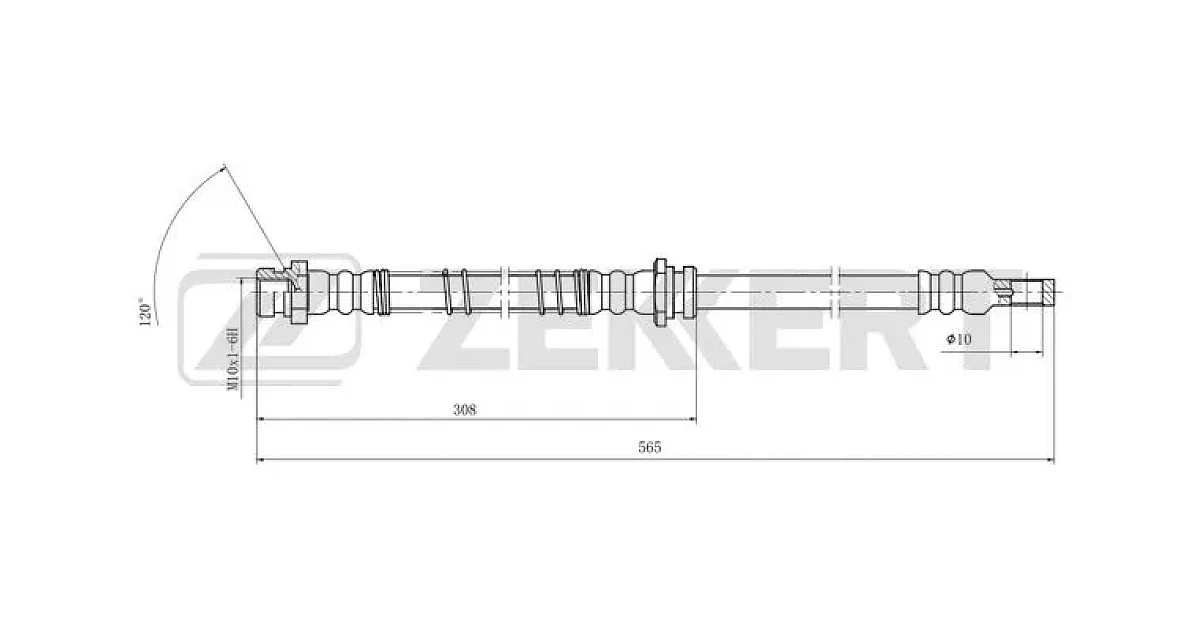 ZEKKERT BS-9504, Тормозной шланг