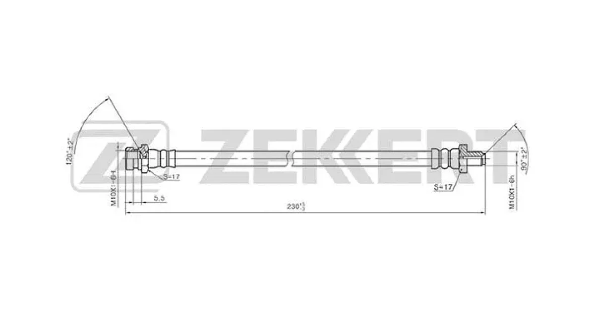 BS9369 - ZEKKERT - Тормозной шланг