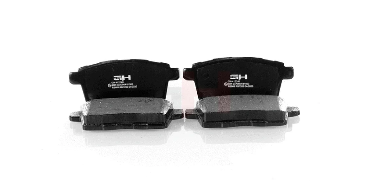 GH412246 - GH - Комплект тормозных колодок, дисковый тормоз