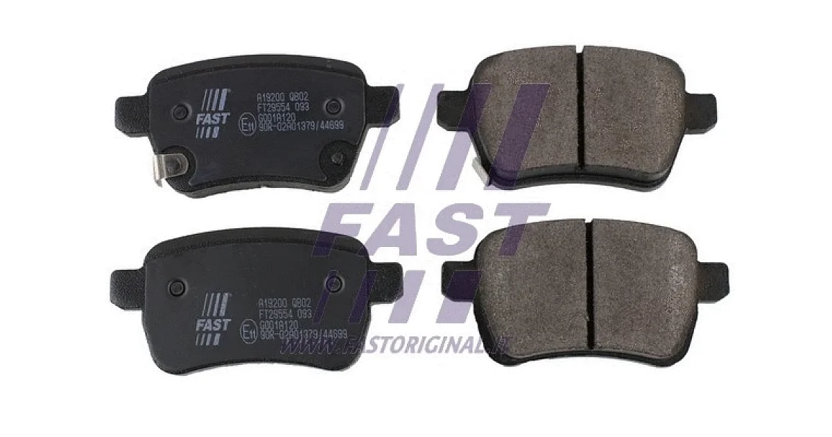 FAST FT29554, Комплект тормозных колодок, дисковый тормоз