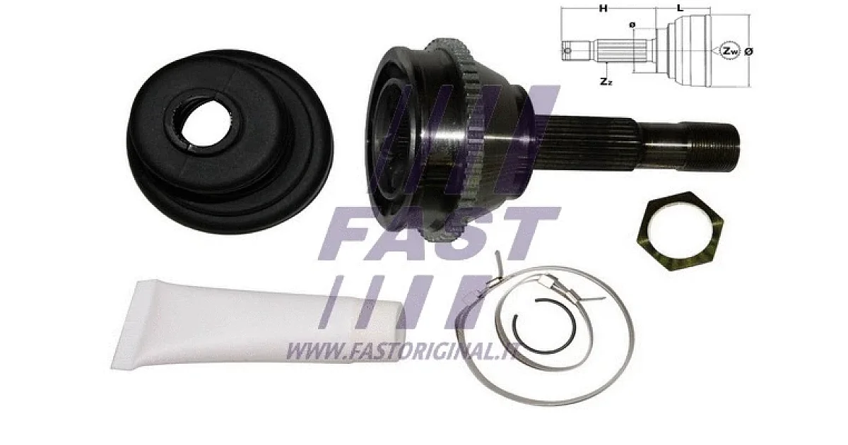 FAST FT25006K, Шарнирный комплект, приводной вал