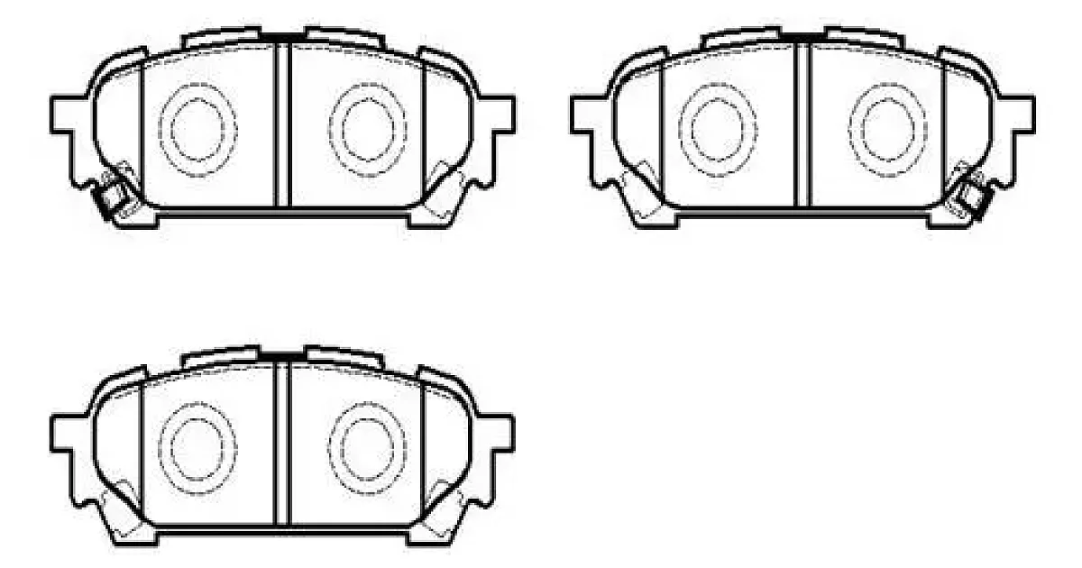 HP8424 - HSB - Комплект тормозных колодок, дисковый тормоз
