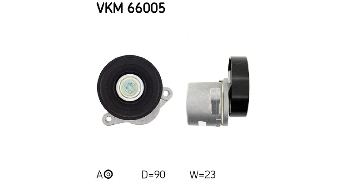 VKM66005 - SKF - Натяжной ролик, поликлиновой ремень
