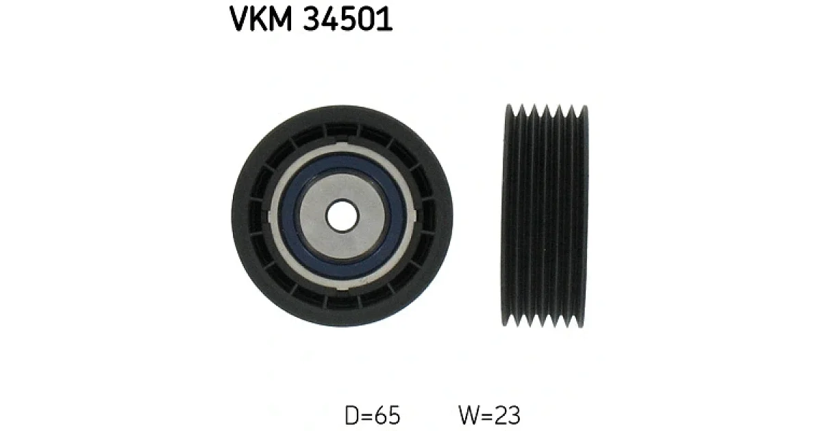VKM34501 - SKF - Паразитный / ведущий ролик, поликлиновой ремень