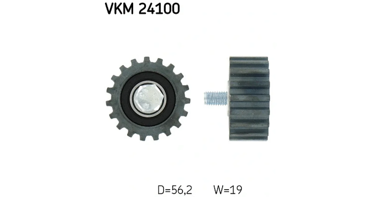 VKM24100 - SKF - Паразитный / Ведущий ролик, зубчатый ремень