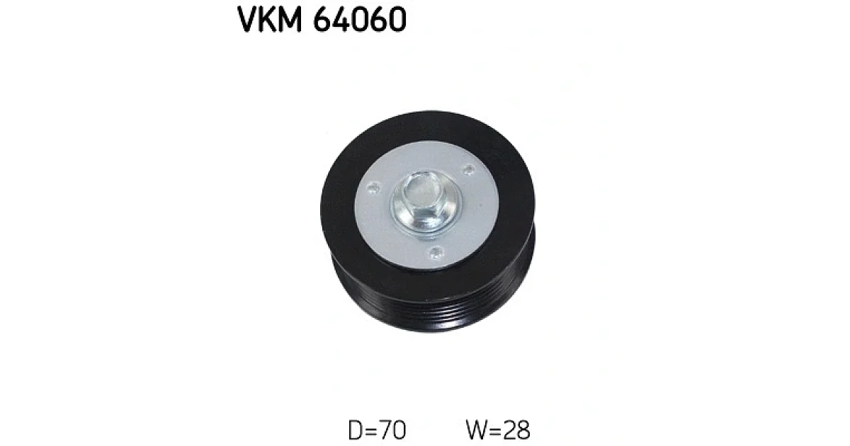 VKM64060 - SKF - Паразитный / ведущий ролик, поликлиновой ремень