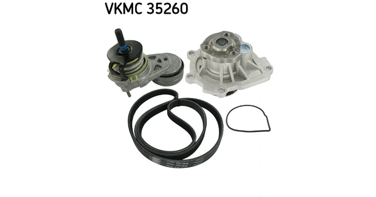 VKMC35260 - SKF - Водяной насос + комплект ручейковых ремней