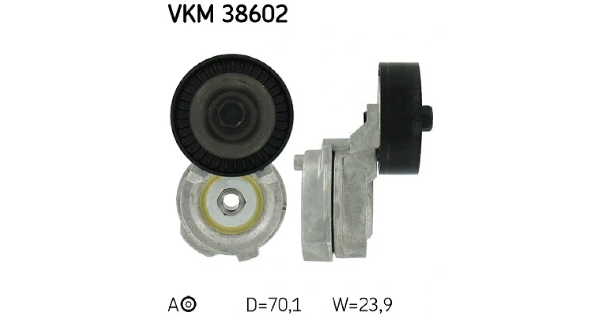 VKM38602 - SKF - Натяжной ролик, поликлиновой ремень