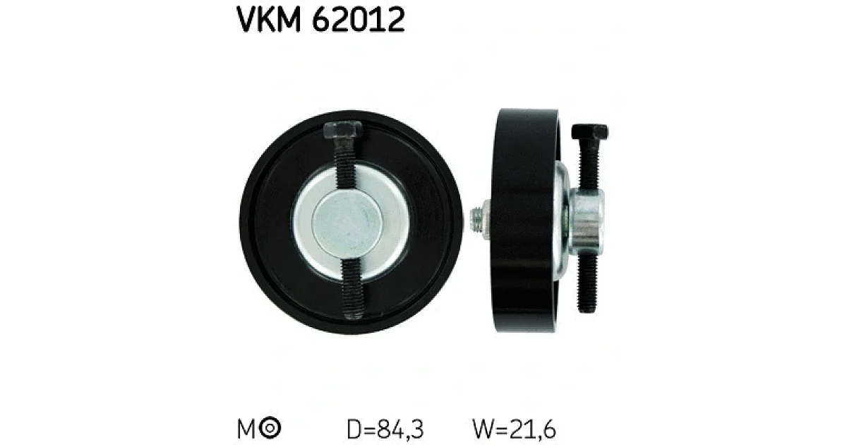 VKM62012 - SKF - Натяжной ролик, поликлиновой ремень