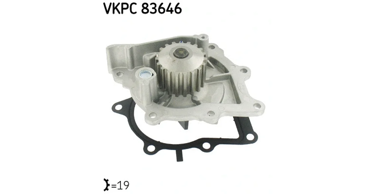 VKPC83646 - SKF - Водяной насос, охлаждение двигателя