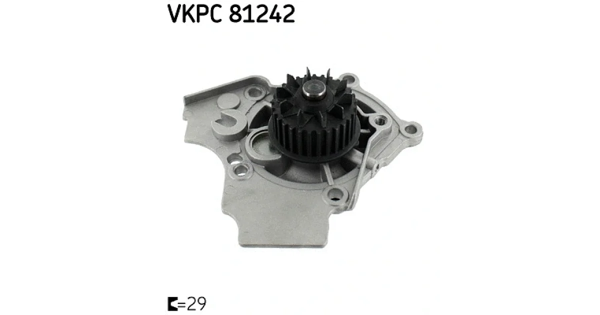 VKPC81242 - SKF - Водяной насос, охлаждение двигателя
