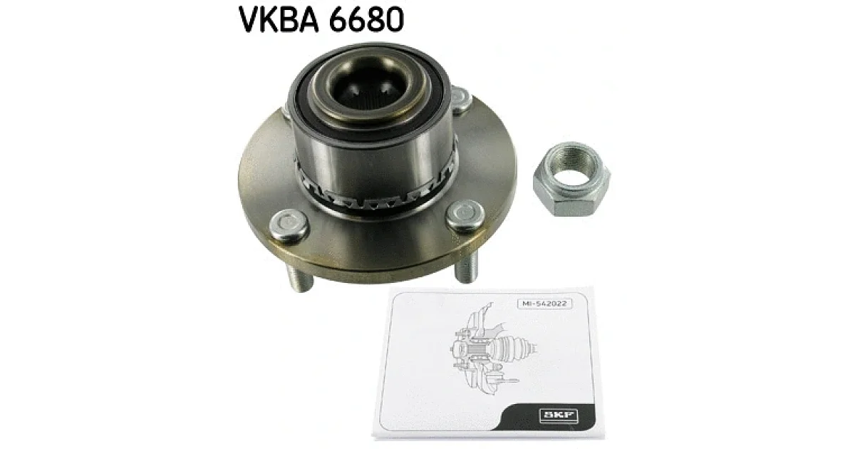 VKBA6680 - SKF - Комплект подшипника ступицы колеса