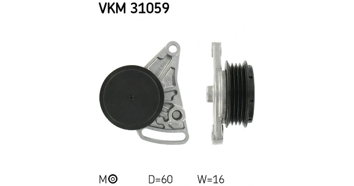 VKM31059 - SKF - Натяжной ролик, поликлиновой ремень