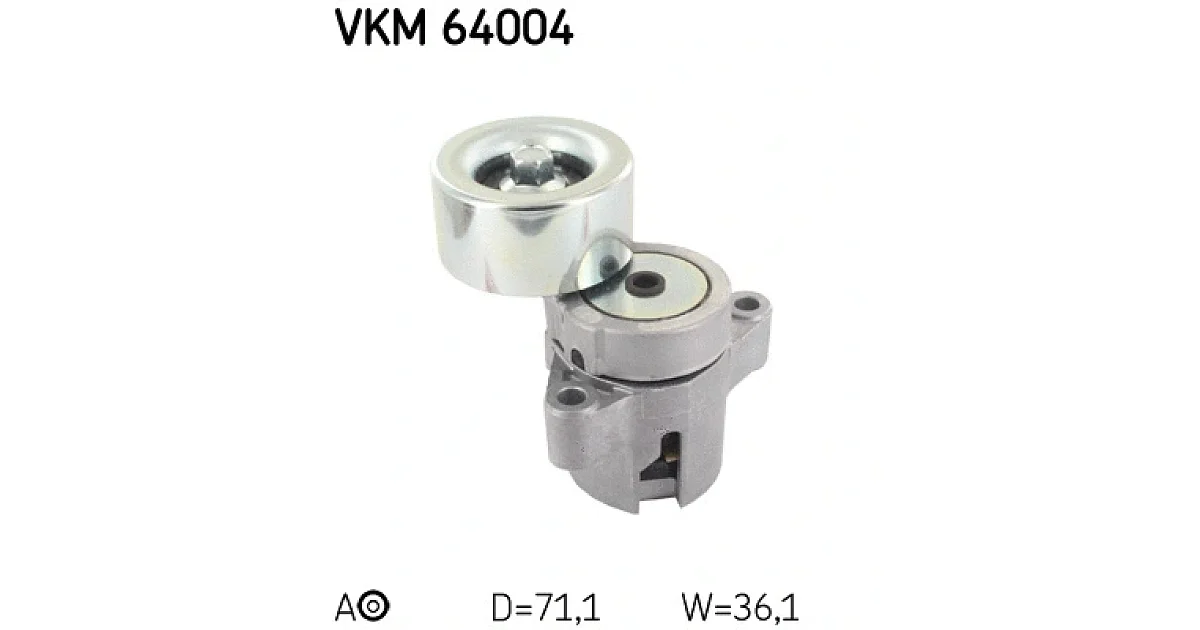 VKM64004 - SKF - Натяжной ролик, поликлиновой ремень