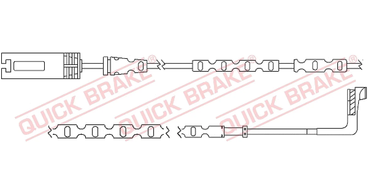 QUICK BRAKE WS 0296 A, Сигнализатор, износ тормозных колодок