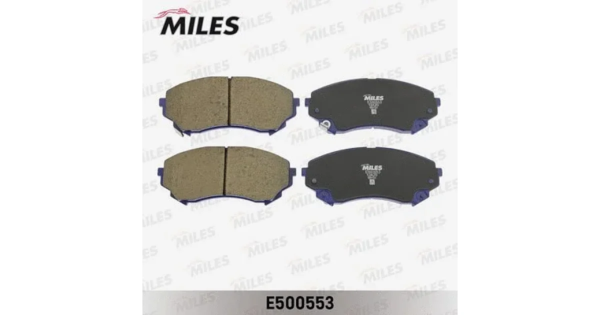E500553 - MILES - Комплект тормозных колодок, дисковый тормоз