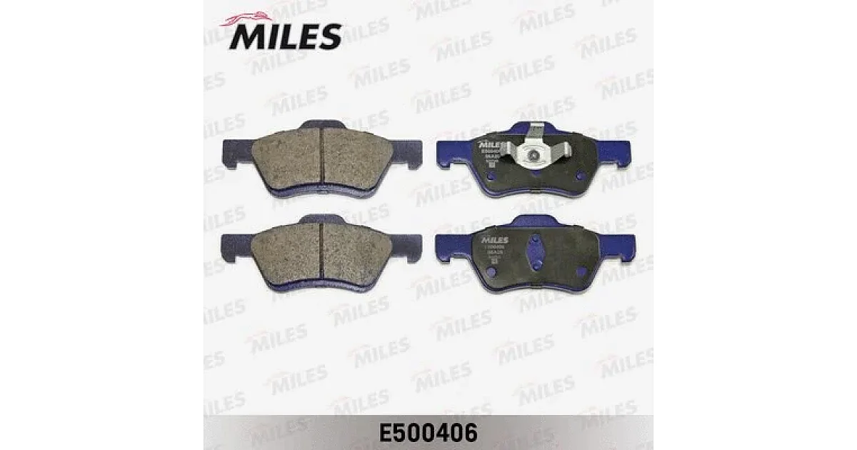 E500406 - MILES - Комплект тормозных колодок, дисковый тормоз