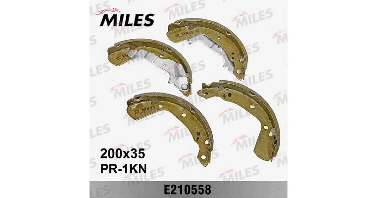 MILES E210558, Комплект тормозных колодок