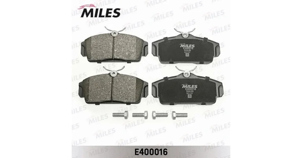 MILES E400016, Комплект тормозных колодок, дисковый тормоз