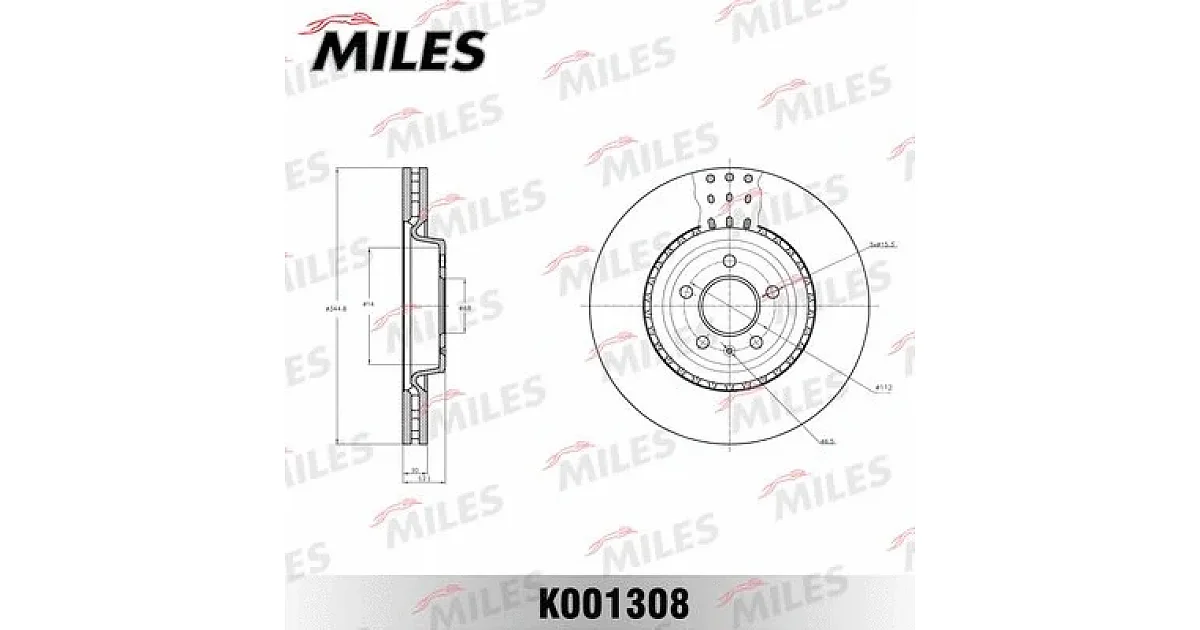 K001308 - MILES - Тормозной диск