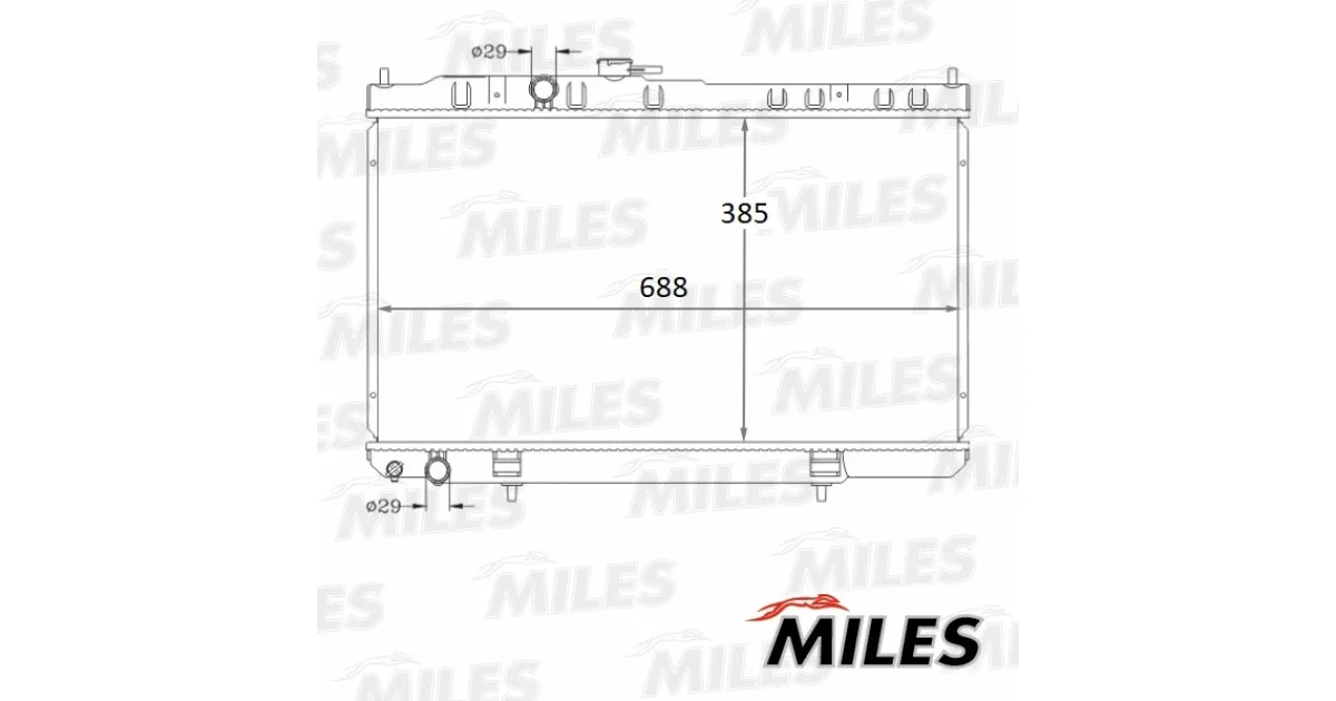 ACRB083 - MILES - Радиатор, охлаждение двигателя
