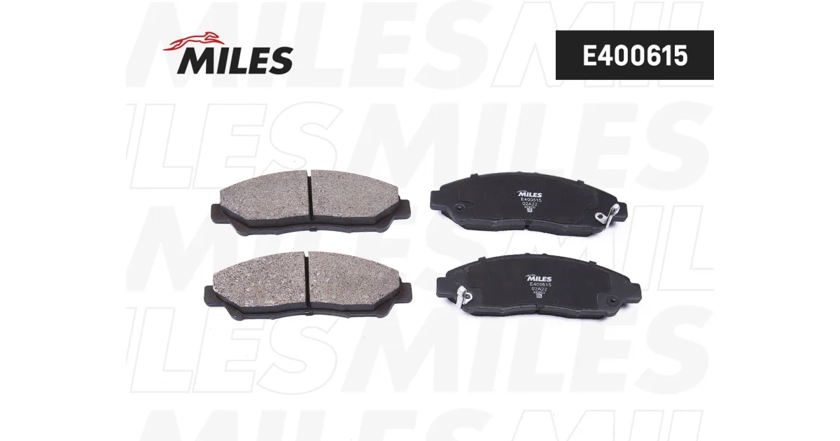 MILES E400615, Комплект тормозных колодок, дисковый тормоз