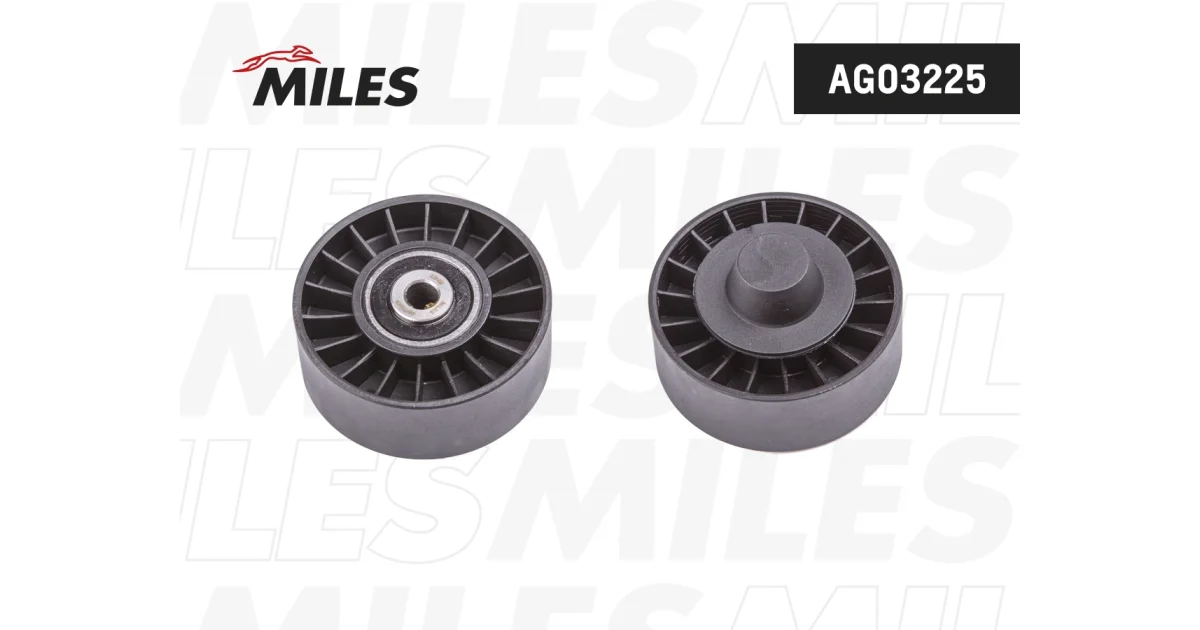 MILES AG03225, Паразитный / ведущий ролик, поликлиновой ремень