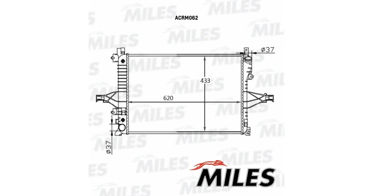 MILES ACRM062, Радиатор, охлаждение двигателя