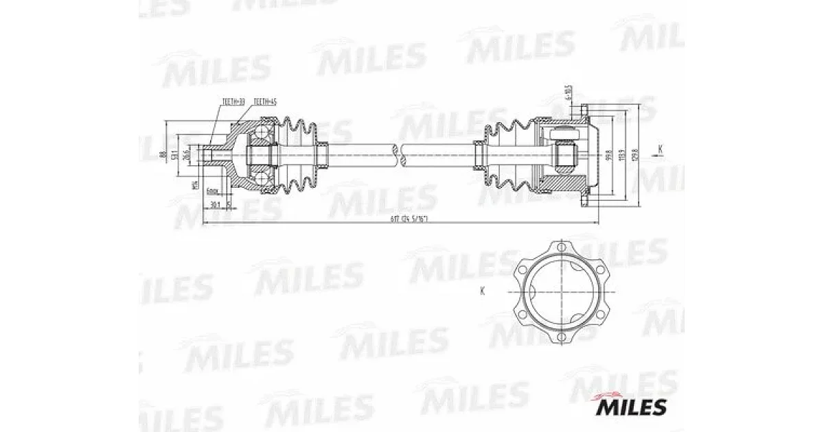 GC02012 - MILES - Приводной вал