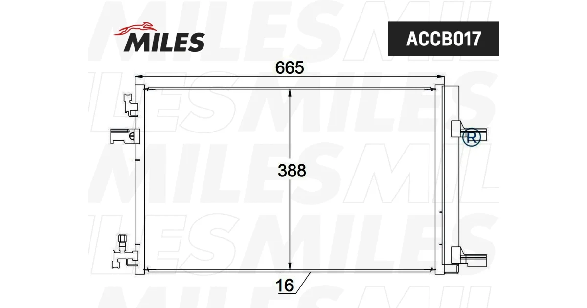 MILES ACCB017, Конденсатор, кондиционер
