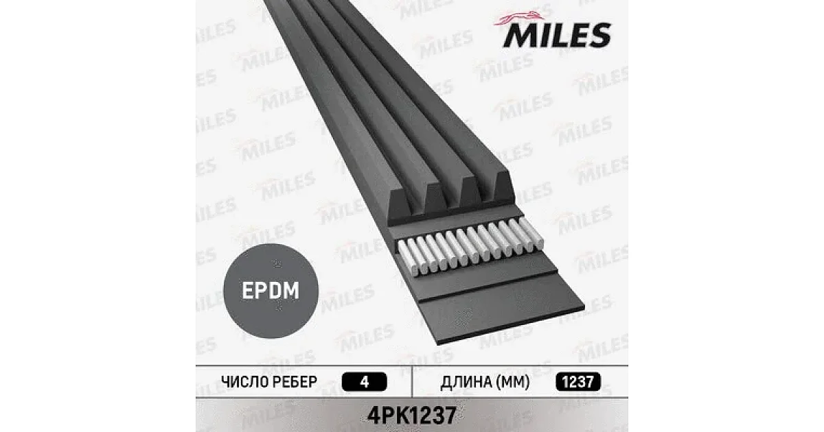 MILES - 4PK1237 - Поликлиновой ремень