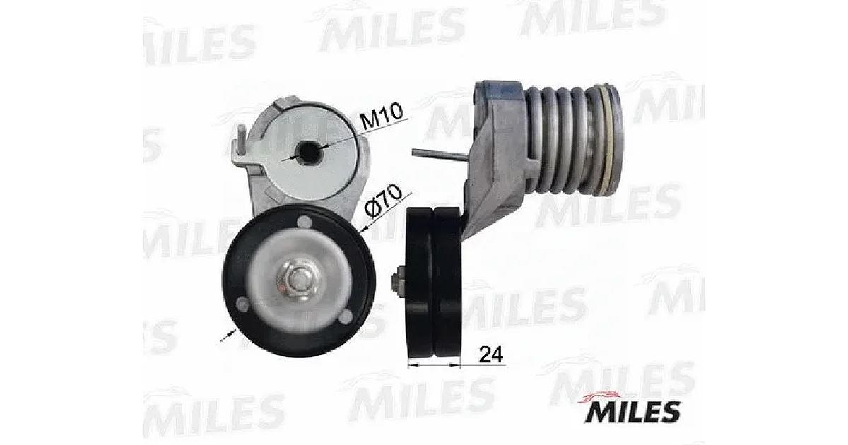 AG00048 - MILES - Натяжная планка, поликлиновой ремень