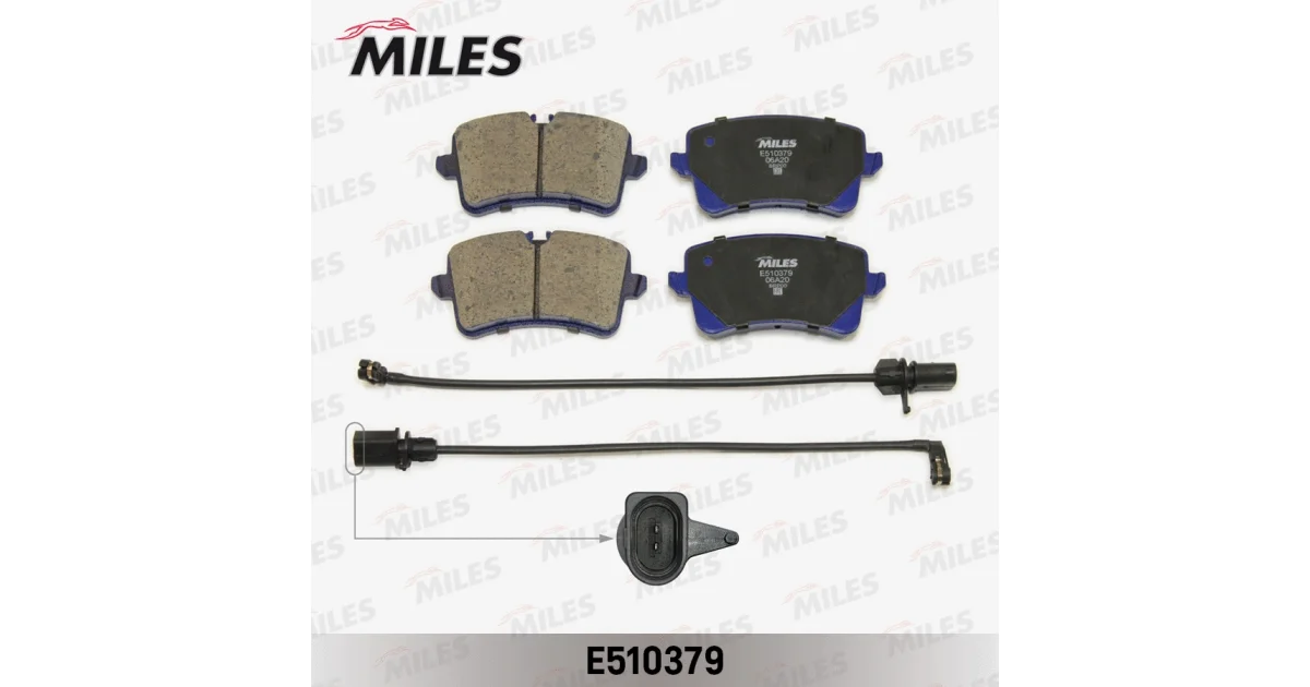 E510379 - MILES - Комплект тормозных колодок, дисковый тормоз