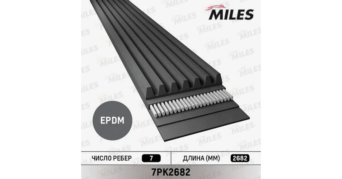 7PK2682 - MILES - Поликлиновой ремень