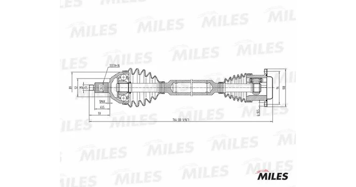 GC02125 - MILES - Приводной вал