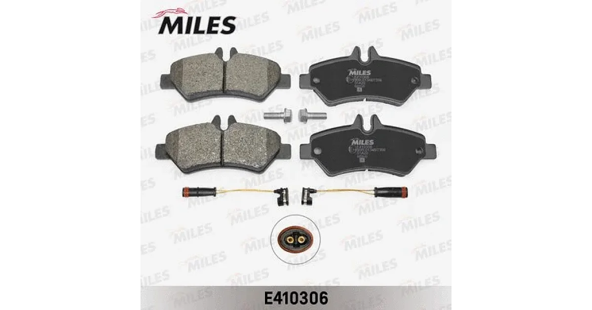 E410306 - MILES - Комплект тормозных колодок, дисковый тормоз