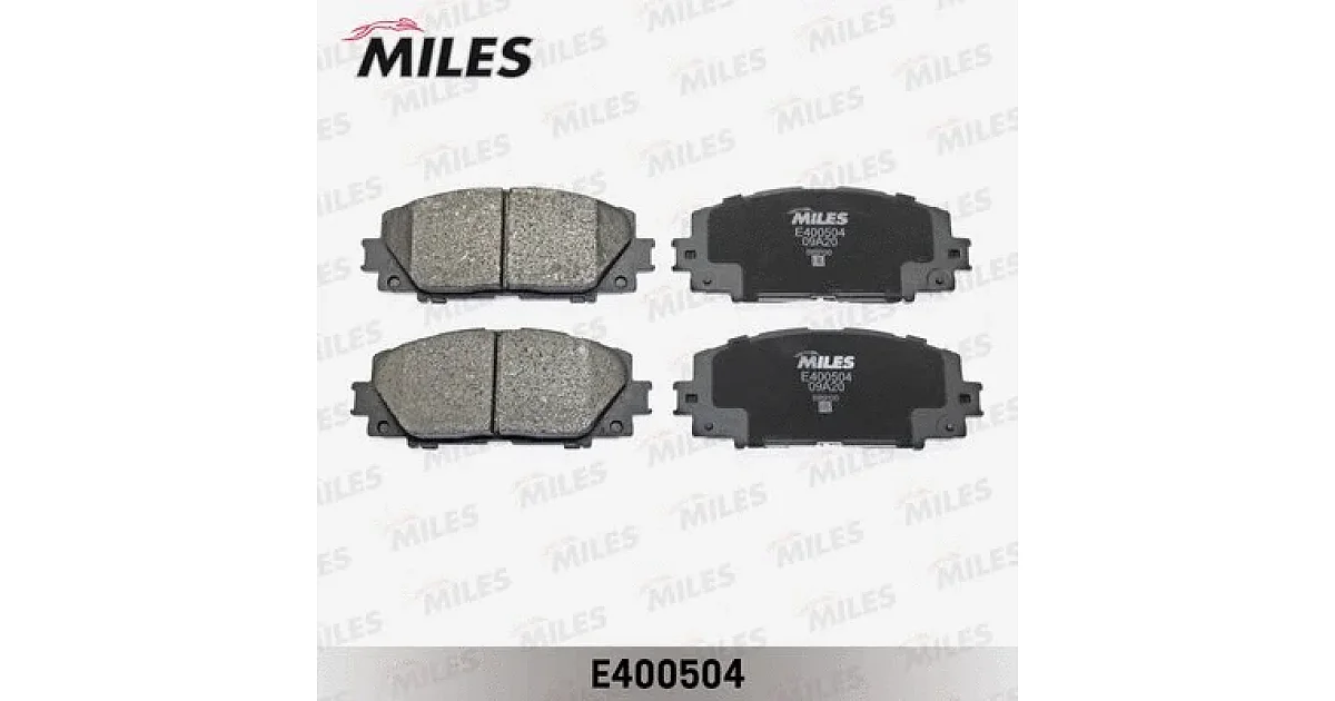 MILES E400504, Комплект тормозных колодок, дисковый тормоз