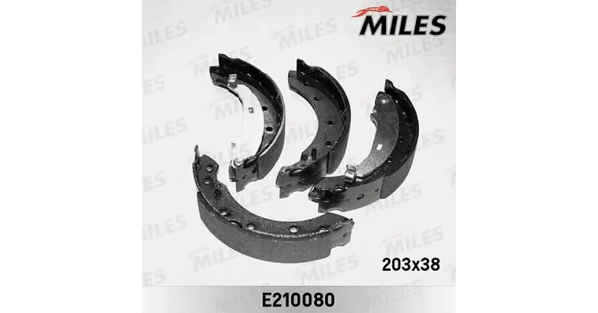 E210080 - MILES - Комплект тормозных колодок