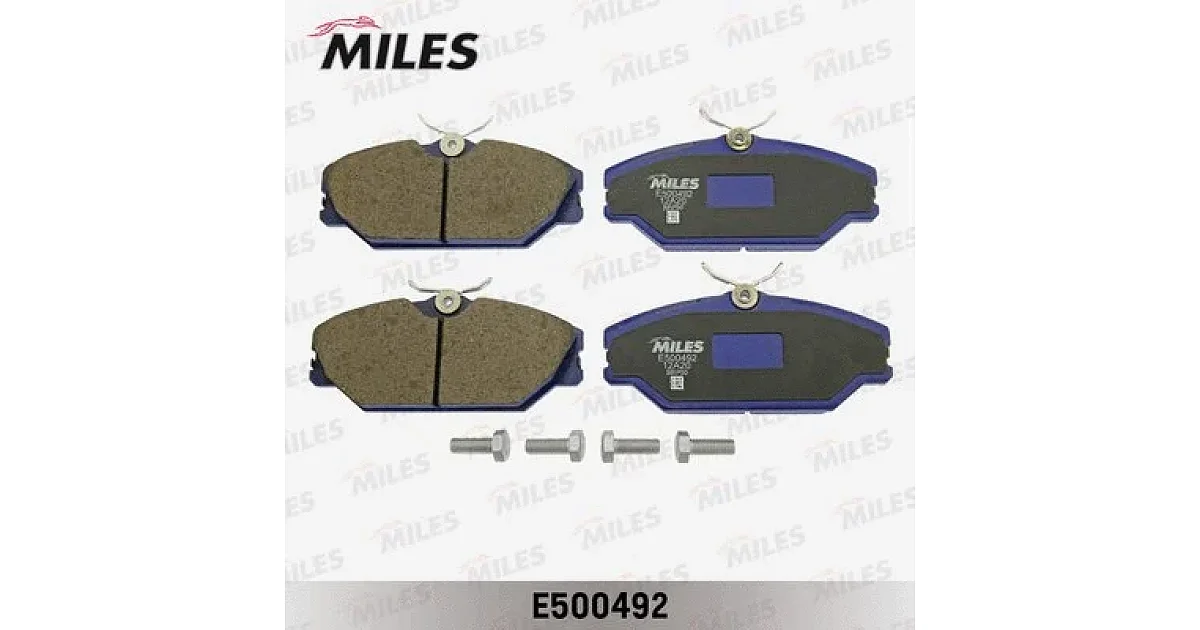 E500492 - MILES - Комплект тормозных колодок, дисковый тормоз