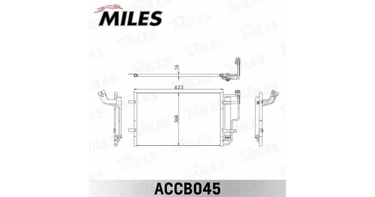 MILES ACCB045, Конденсатор, кондиционер