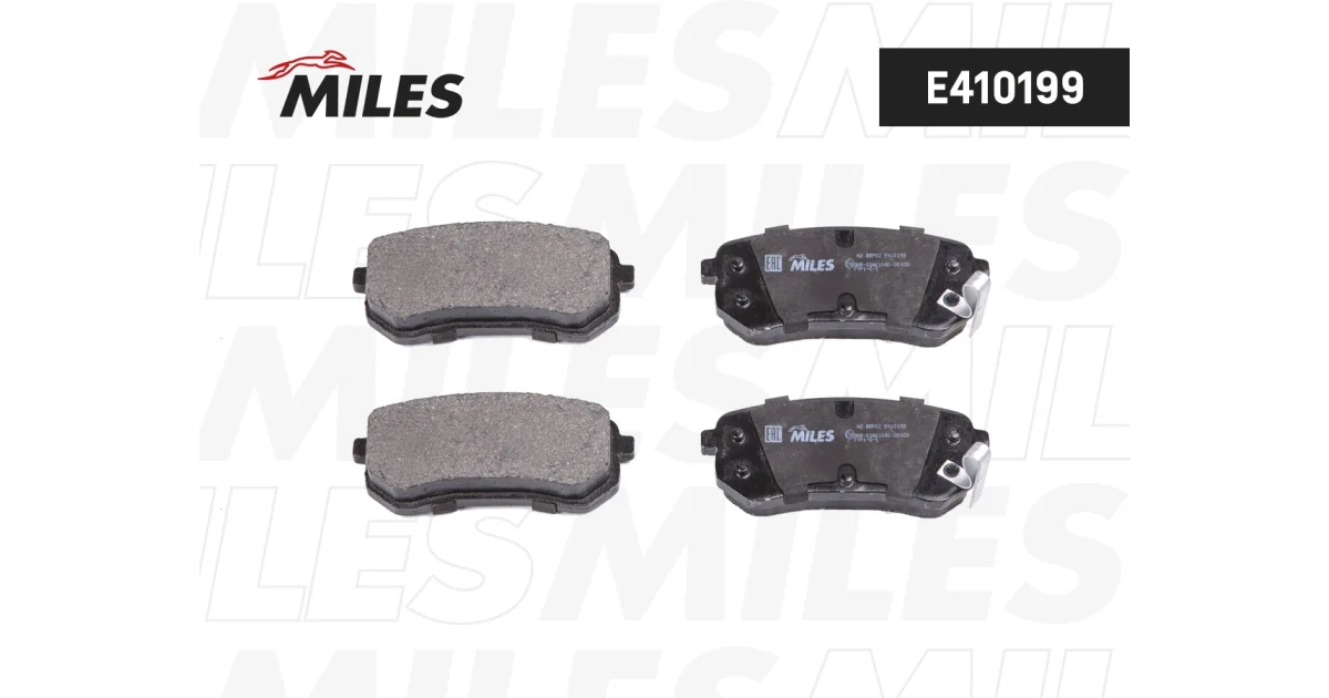 MILES E410199, Комплект тормозных колодок, дисковый тормоз