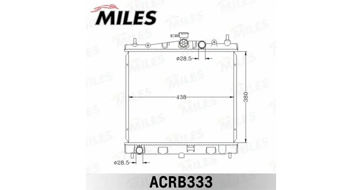 ACRB333 - MILES - Радиатор, охлаждение двигателя