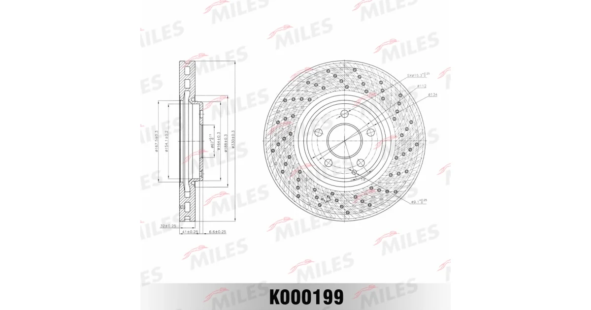 K000199 - MILES - Тормозной диск