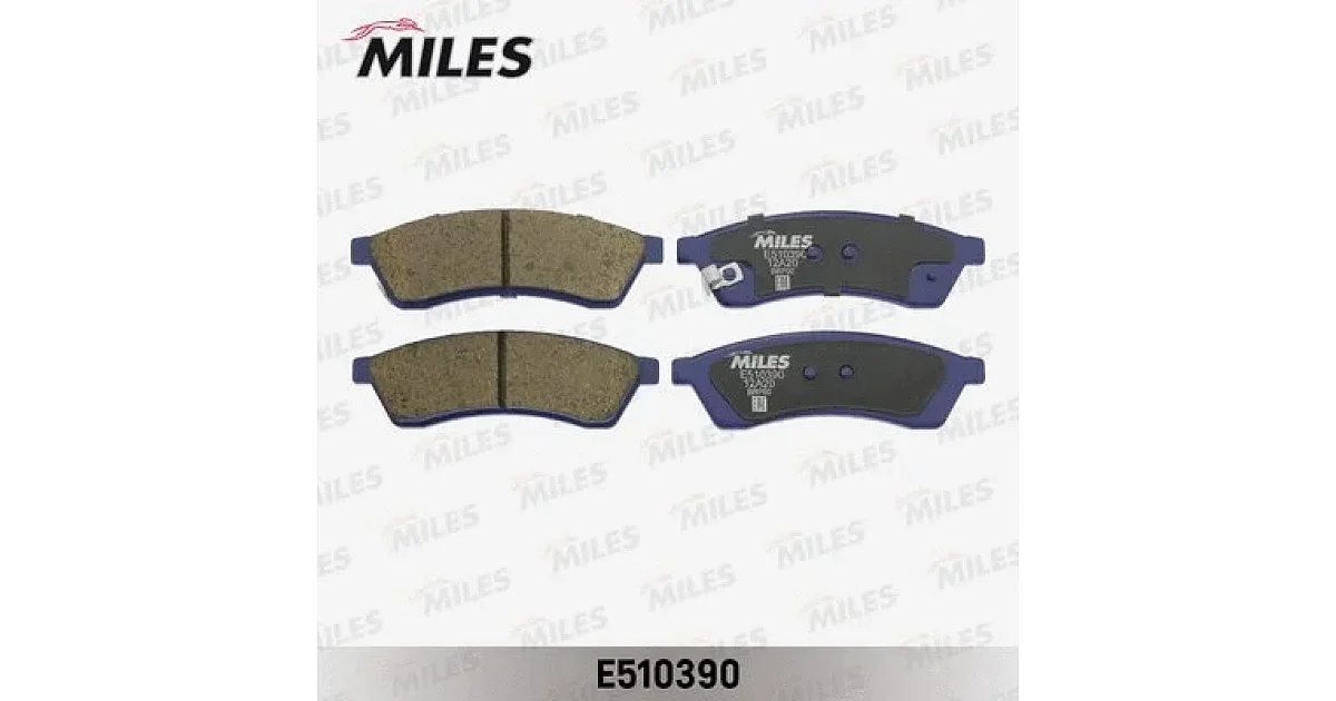 E510390 - MILES - Комплект тормозных колодок, дисковый тормоз