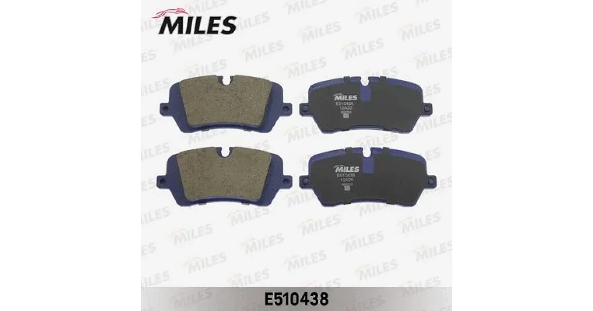 E510438 - MILES - Комплект тормозных колодок, дисковый тормоз