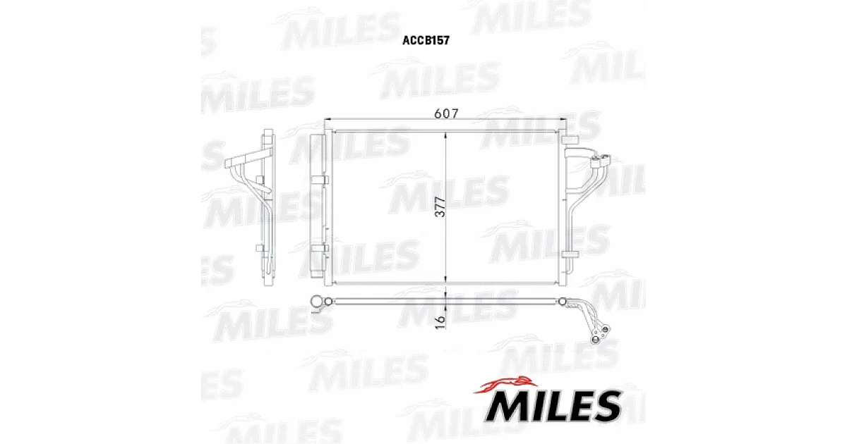 MILES ACCB157, Конденсатор, кондиционер