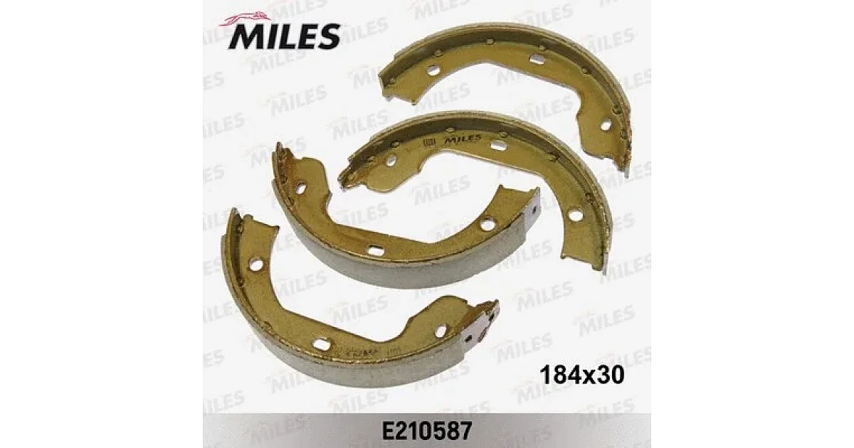 MILES E210587, Комплект тормозных колодок, стояночная тормозная система