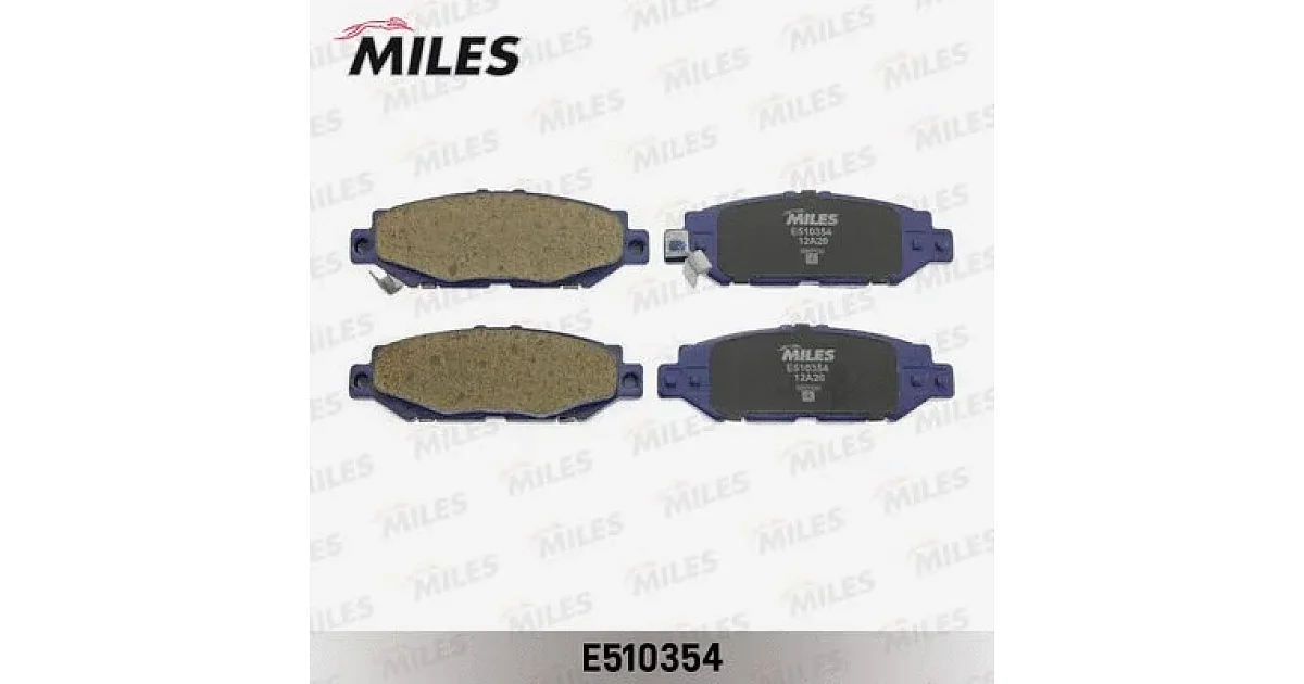 E510354 - MILES - Комплект тормозных колодок, дисковый тормоз